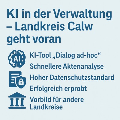 Landratsamt Calw setzt erfolgreich auf KI in der Verwaltungsarbeit